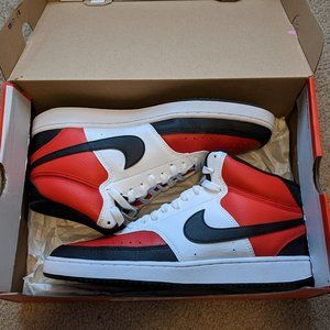 Nike Court Vision Mid NBA Black Red Size 9.5